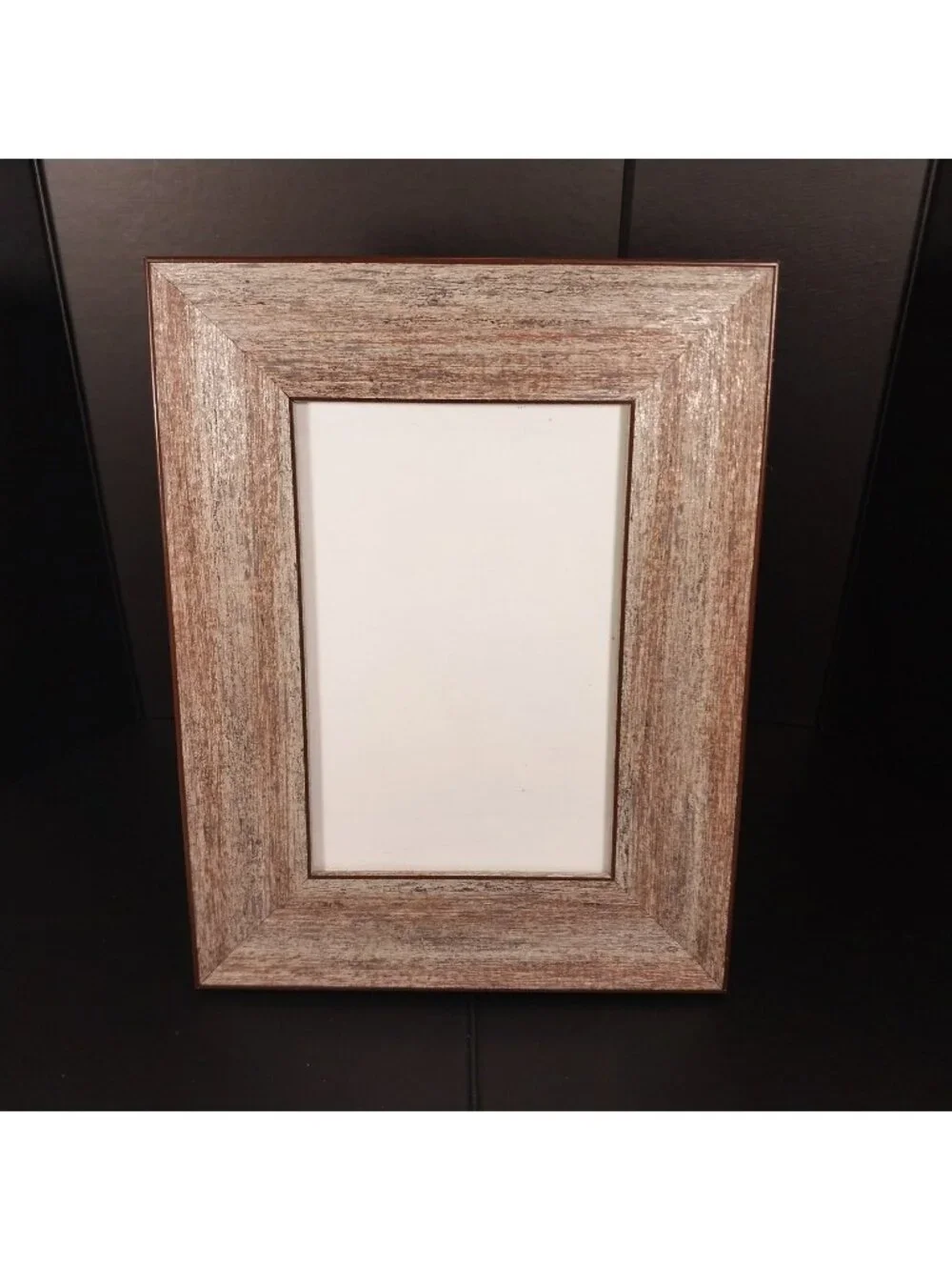 Brown-Gray Faux Wood Grain w/ Silver Sheen 4